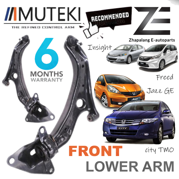 MUTEKI Front Lower Arm Honda City GM2/TMO, Jazz GE/TFO TGO Freed, Insight MUTEKI Front Lower Arm Honda City GM2/TMO, Jazz GE/TFO TGO Freed, Insight